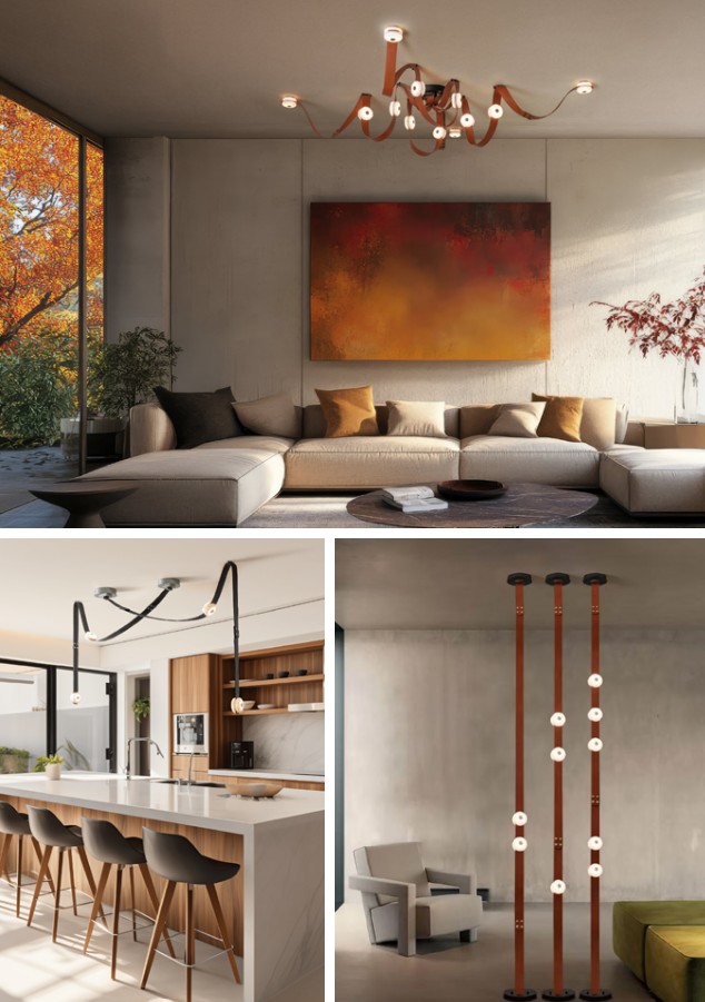 Leather Art Lamp D2695